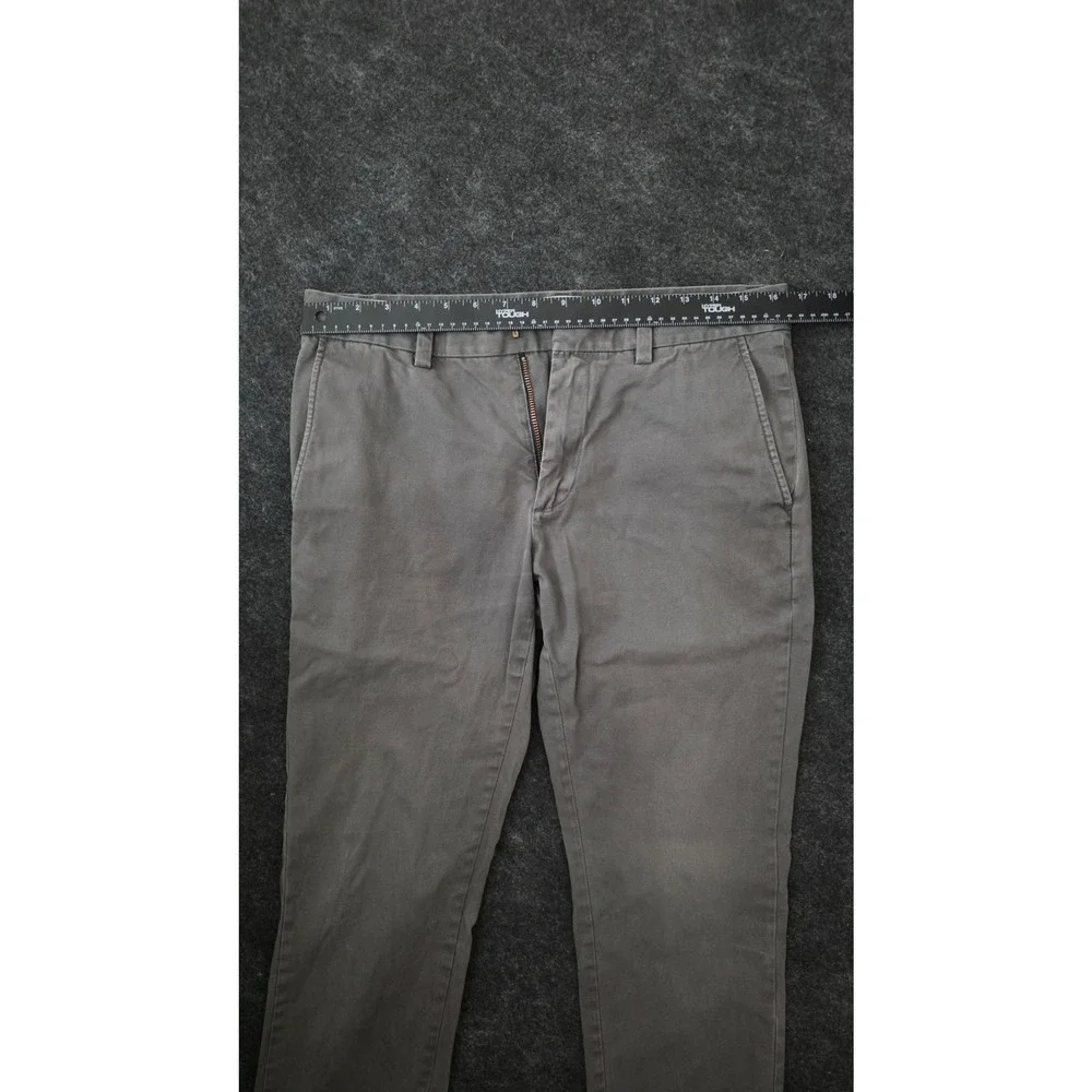 Banana Republic Fulton Skinny Chino Pants Mens Gray Cotton Blend 30x32